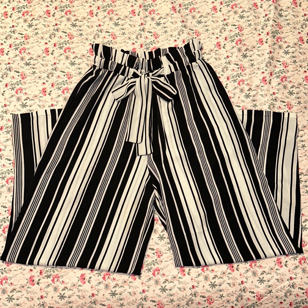 High Waisted Striped Pants